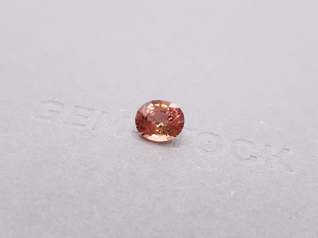 Orange-pink oval cut tourmaline 2.26 ct Image №3