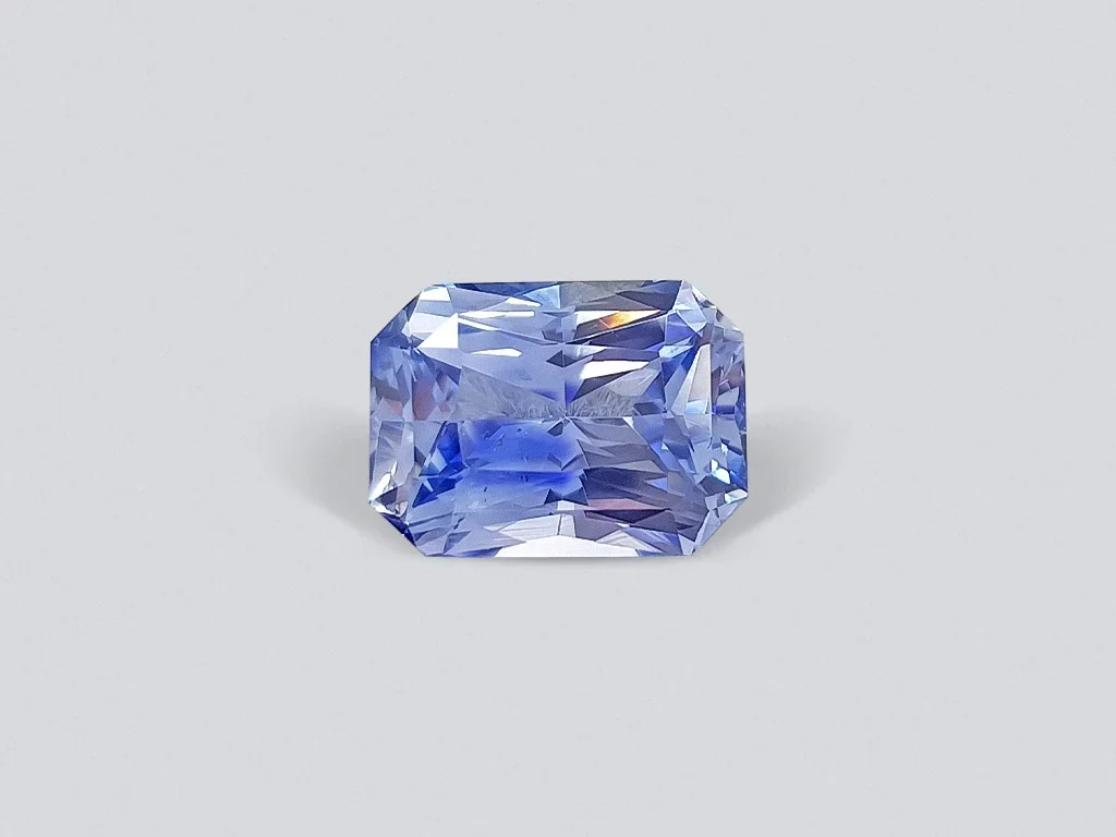 Blue unheated sapphire 3.08 ct octagon cut, Sri Lanka Image №1