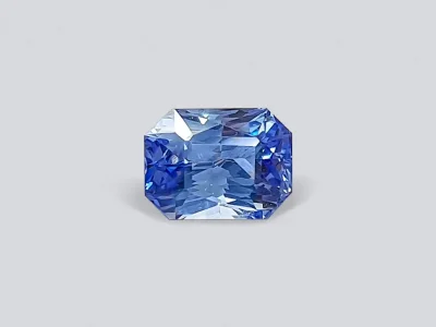 Unheated light blue radiant cut sapphire 2.53 ct, Sri Lanka photo