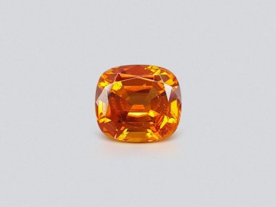 Rare top quality clinohumite in cushion cut 3.74 ct, Afghanistan photo