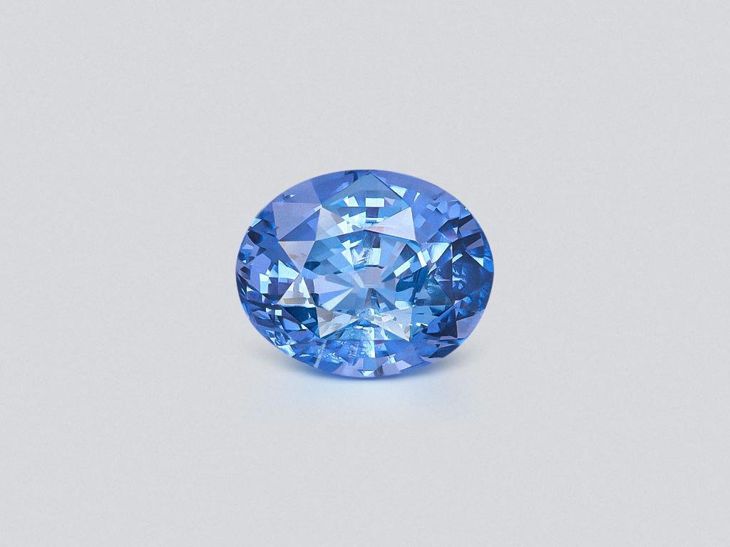 Super rare Mahenge cobalt blue spinel in oval cut 3.02 carats, Tanzania  Image №1