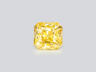 Unheated golden yellow sapphire 3.01 carats in octagon cut, Sri Lanka photo