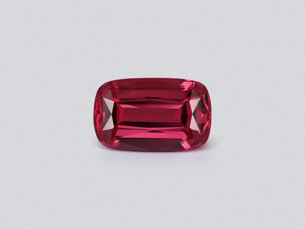 Spinel Mahenge Vibrant pink red cushion cut 6.01 carats, Tanzania   Image №1
