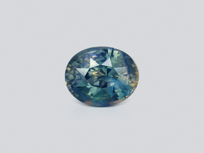 Unheated Teal rutile silk effect sapphire oval cut 5.06 carats, Sri Lanka photo