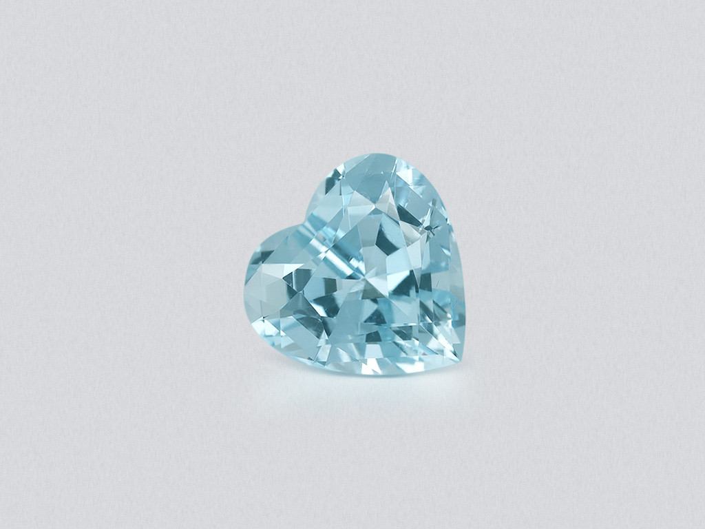 Aquamarine Santa Maria heart shape 6.04 carats, Mozambique Image №1