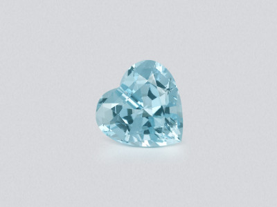Aquamarine Santa Maria heart shape 6.04 carats, Mozambique photo