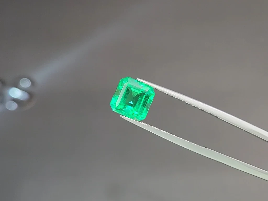 Emerald Intense Green octagon cut 2.94 carats, Colombia Image №3