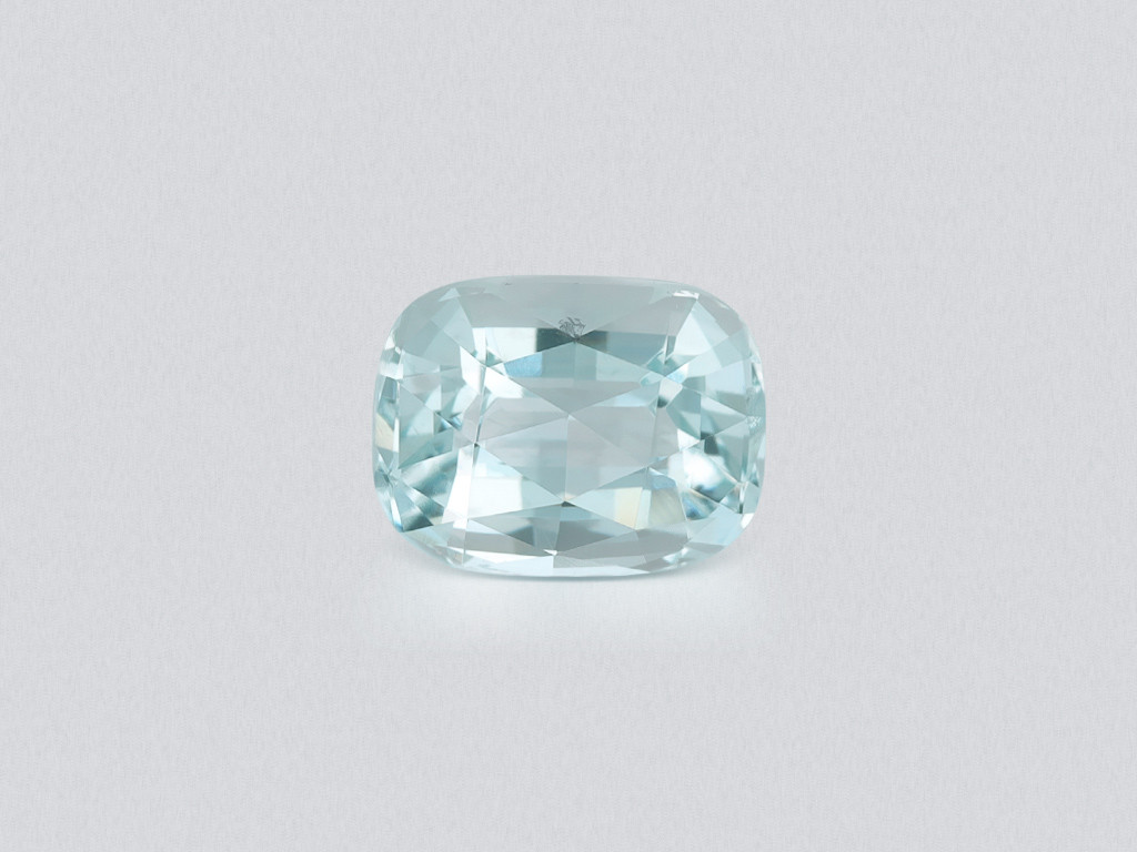 Aquamarine cushion cut 0.90 carats, Madagascar  Image №1