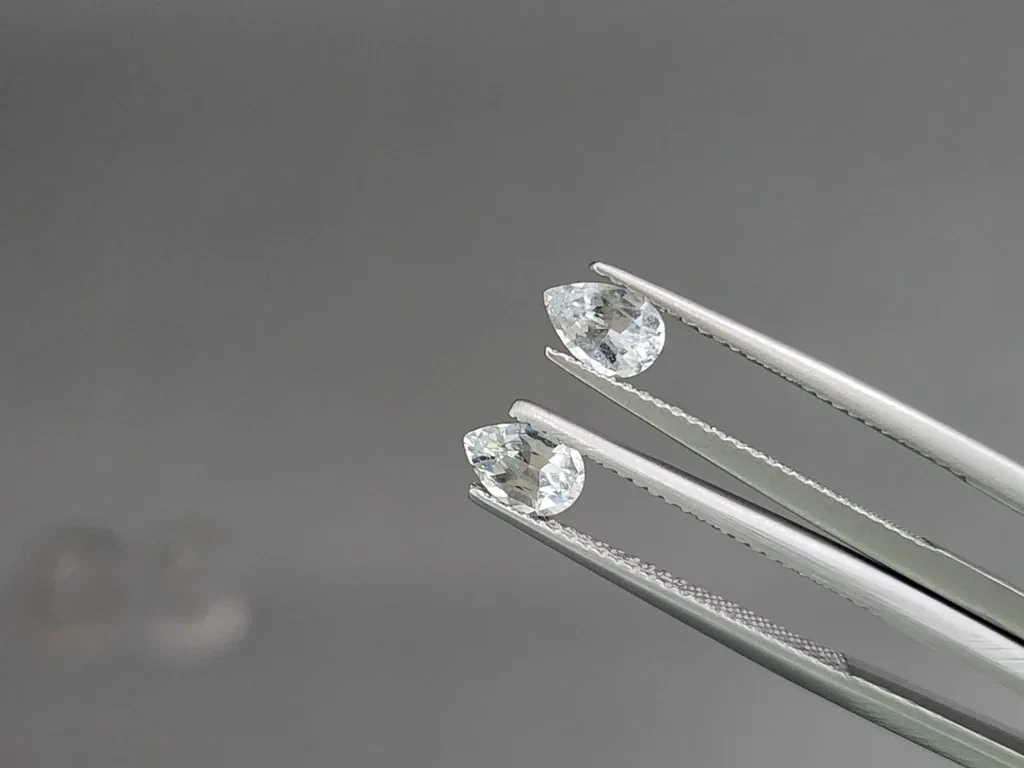 Set of aquamarines pear cut 1.46 carats, Madagascar Image №4
