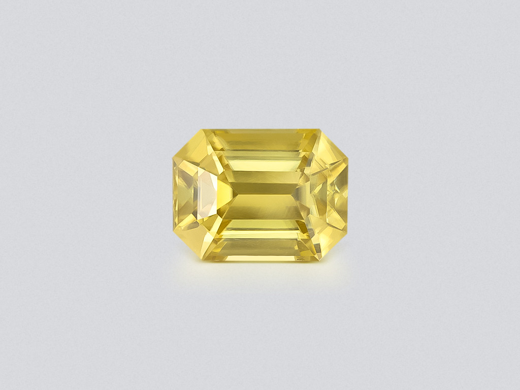 Yellow zircon octagon cut 3.34 carats, Tanzania Image №1