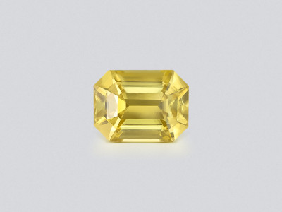 Yellow zircon octagon cut 3.34 carats, Tanzania photo