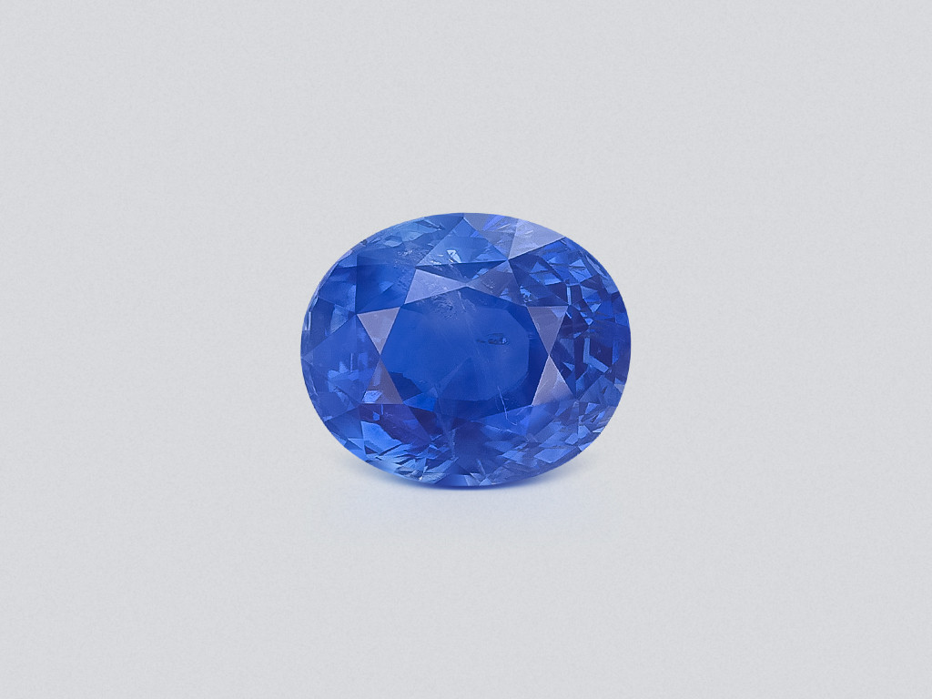 Unheated sapphire Cornflower Blue oval cut 9.20 carats, Sri Lanka Image №1
