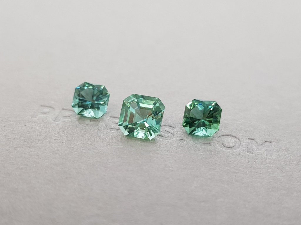 Set of green-mint verdelite 3.69 ct Image №2