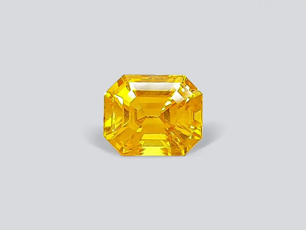 Honey yellow octagon sapphire 2.58 ct, Sri Lanka Image №1