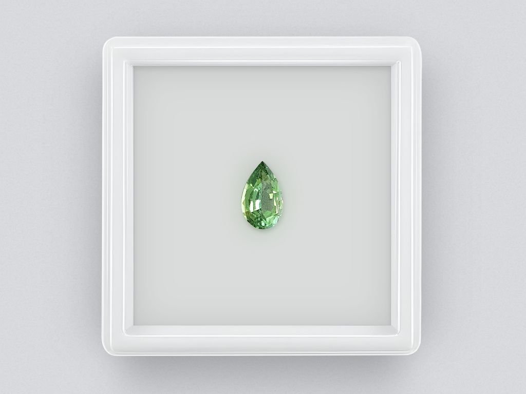 Pear cut green tourmaline 0.98 ct Image №1
