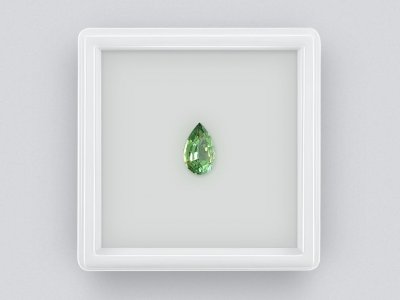 Pear cut green tourmaline 0.98 ct photo