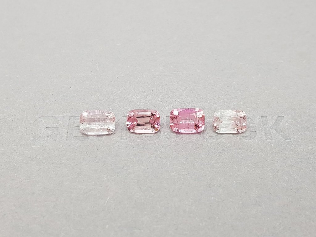 Set of contrasting pink tourmalines 2.91 ct Image №2