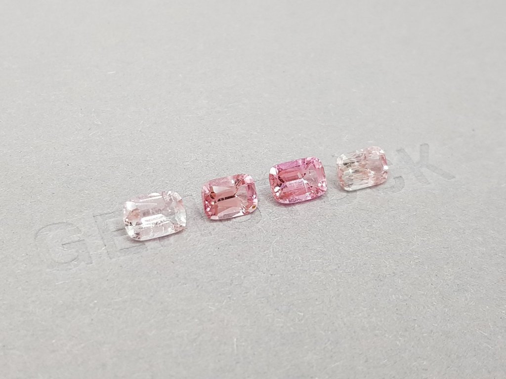 Set of contrasting pink tourmalines 2.91 ct Image №3