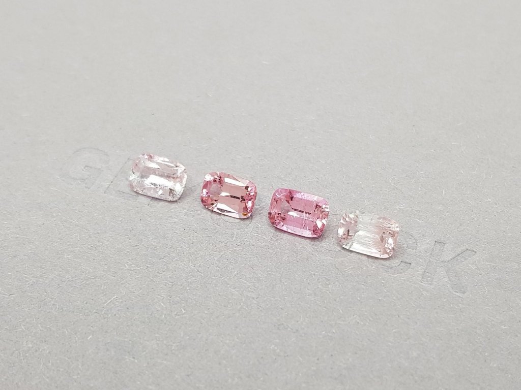 Set of contrasting pink tourmalines 2.91 ct Image №4