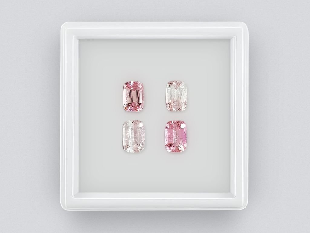 Set of contrasting pink tourmalines 2.91 ct Image №1