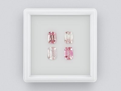Set of contrasting pink tourmalines 2.91 ct photo