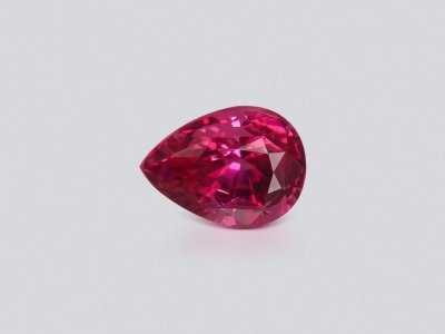 Vivid pink pear-cut Mahenge spinel 2.85 carats, Tanzania photo