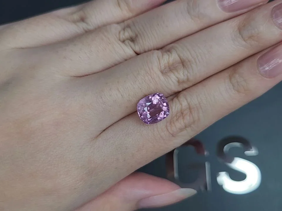 Baby pink spinel in cushion cut 4.58 carats, Tanzania Image №2