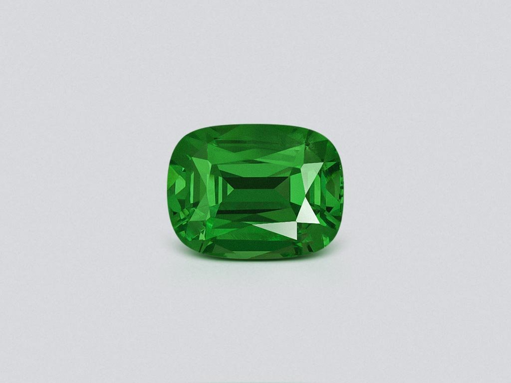 Neon Green tsavorite garnet in cushion cut 1.98 carats, Tanzania Image №1
