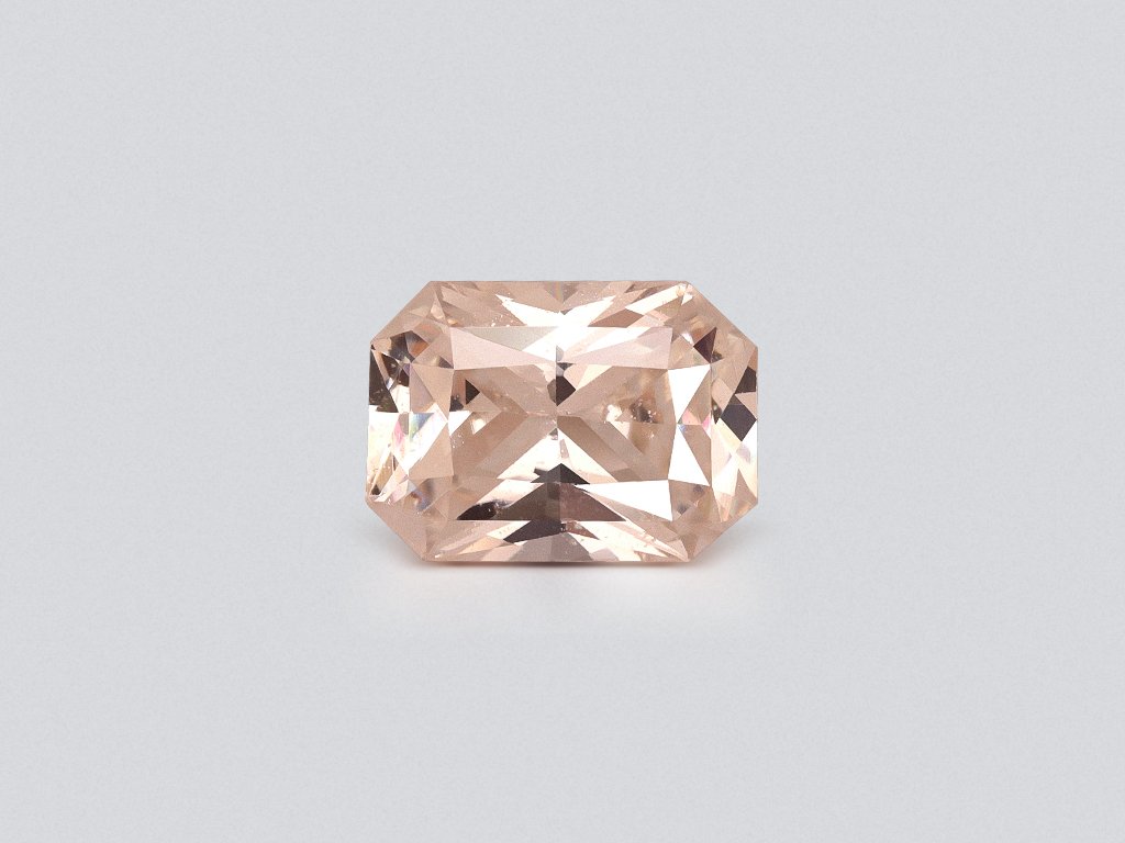 Pastel peach sapphire in radiant cut 1.62 carats, Sri Lanka Image №1