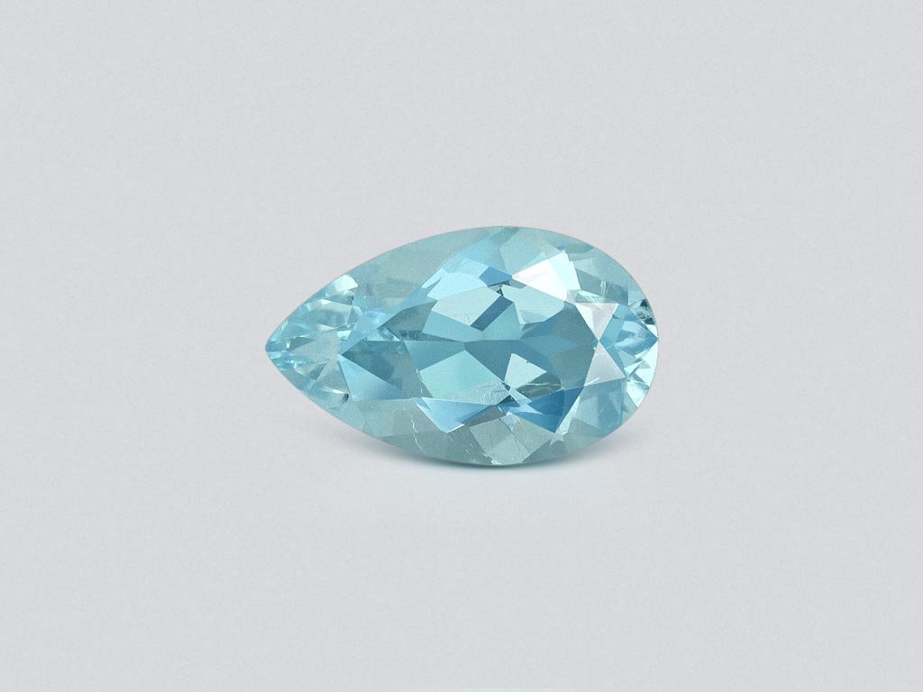 Soft blue aquamarine pear cut 2.43 carats, Africa Image №1