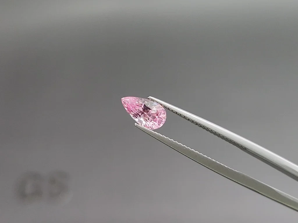 Unheated sapphire Padparadscha pear cut 1.34 carats, Sri Lanka  Image №3