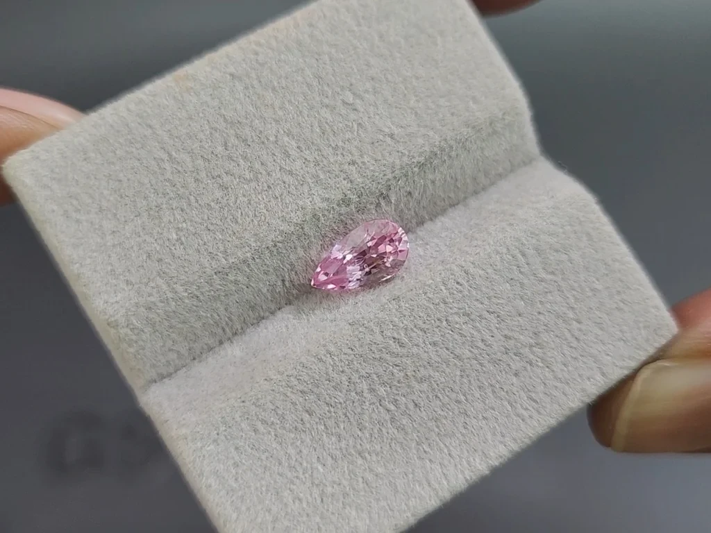 Unheated sapphire Padparadscha pear cut 1.34 carats, Sri Lanka  Image №4
