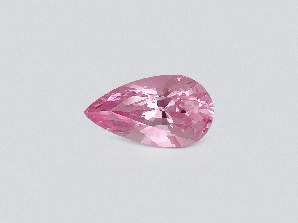 Unheated sapphire Padparadscha pear cut 1.34 carats, Sri Lanka  Image №1