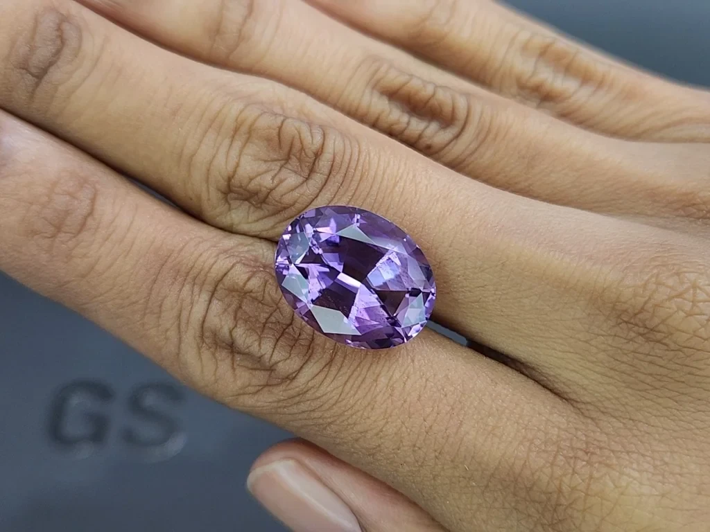 Amethyst precision cut oval 14.38 carats, Brazil Image №2