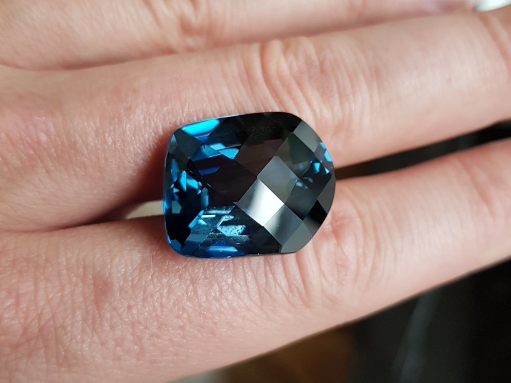 Fantasy cut London blue topaz 46.36 ct Image №3