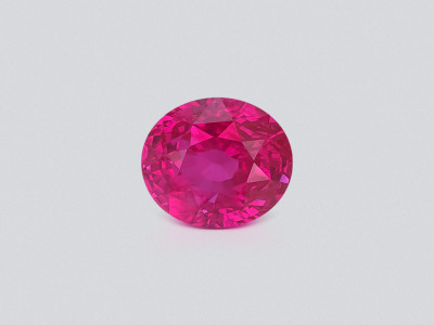 Unheated ruby Vivid pink red oval cut  3.12 carats, Sri Lanka photo