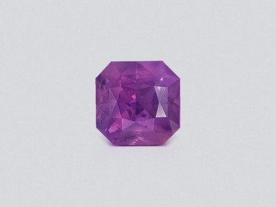 Unheated purple sapphire radiant cut 8.32 carats, Sri Lanka photo