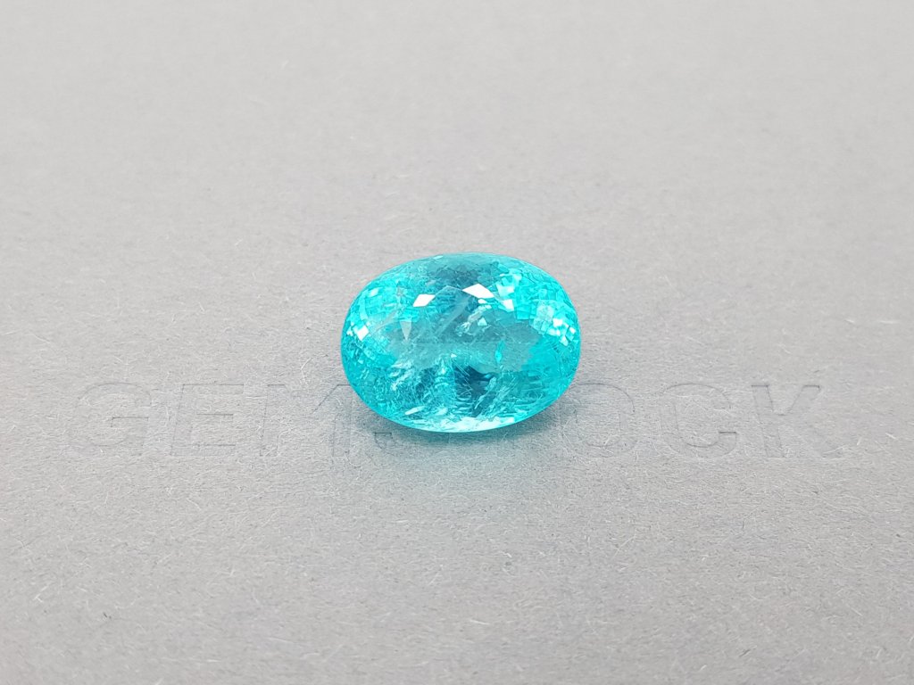 Neon Blue Paraiba Oval Cut 10.72 ct Image №1