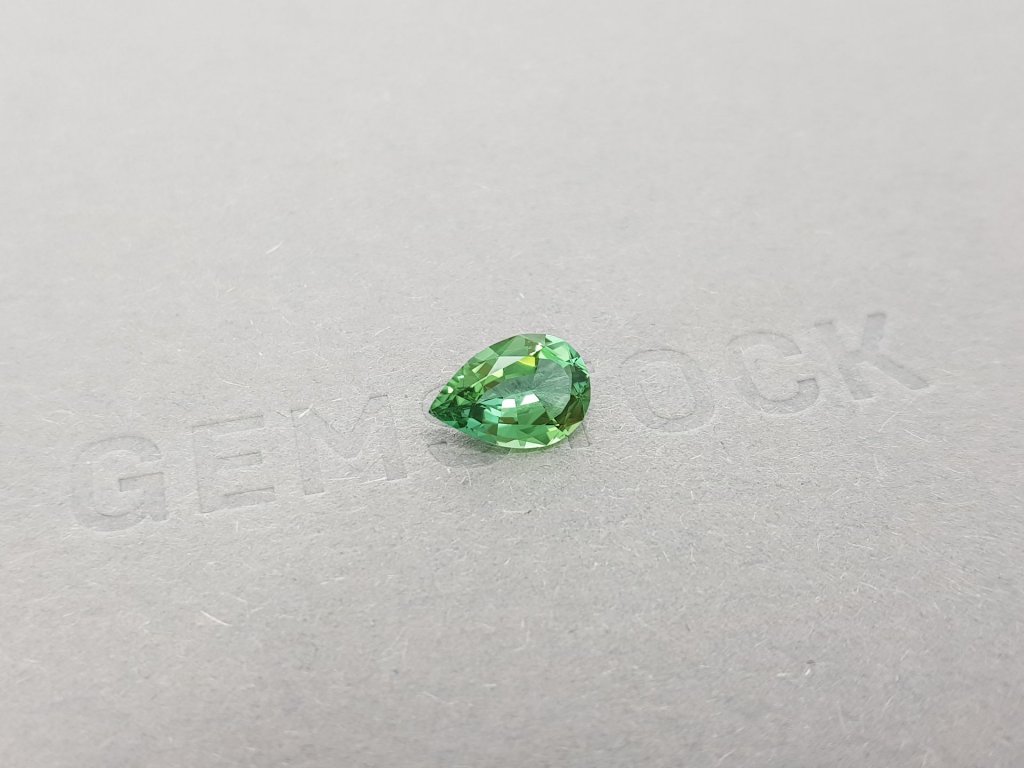 Blueish green pear cut tourmaline 1.41 ct Image №2