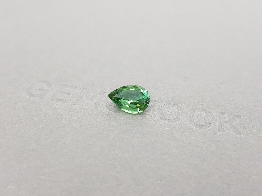 Blueish green pear cut tourmaline 1.41 ct Image №3