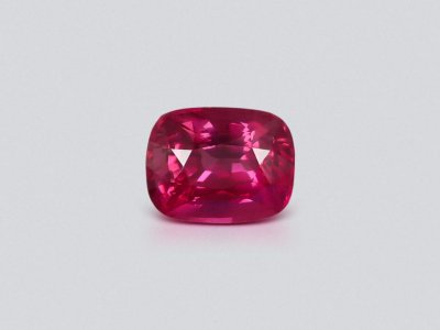 Vivid pink cushion cut Mahenge spinel 3.06 carats, Tanzania photo