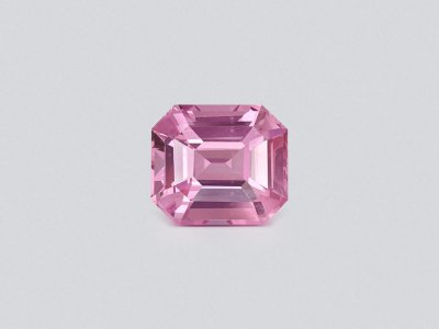 Baby pink spinel in octagon cut 1.41 carats, Tanzania photo