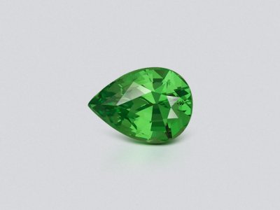 Intense Green tsavorite garnet in pear cut 2.26 carats, Tanzania  photo