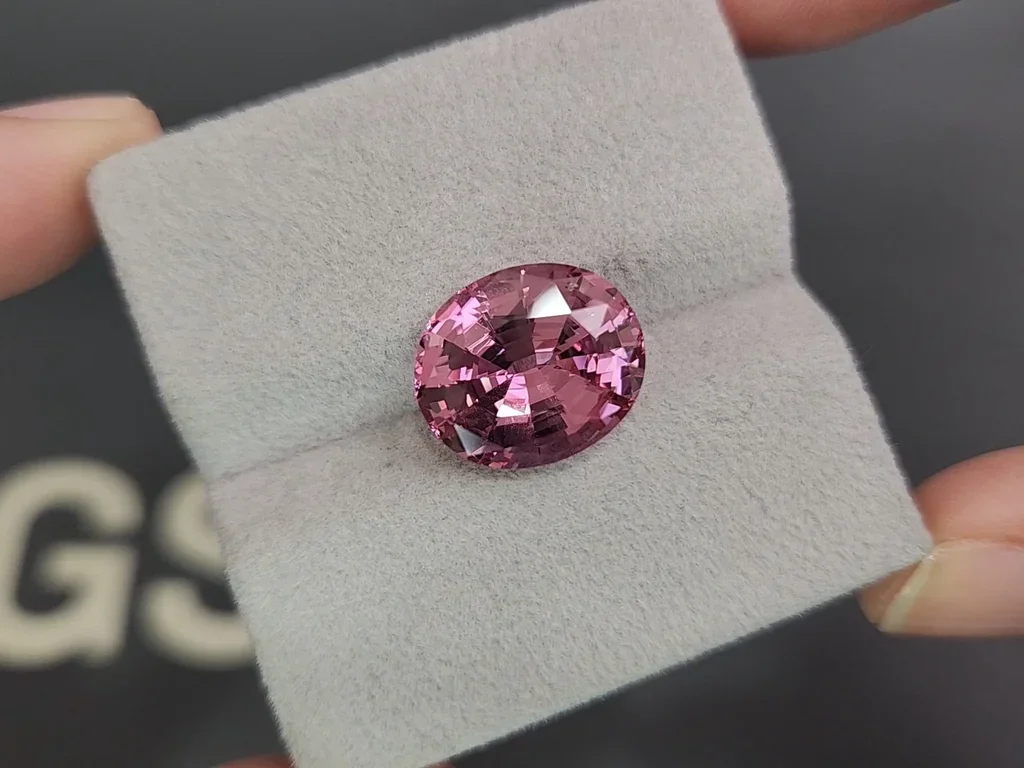 Large garnet Malaya oval cut 9.68 carats, Tanzania Image №4