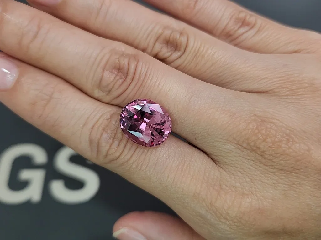 Large garnet Malaya oval cut 9.68 carats, Tanzania Image №2