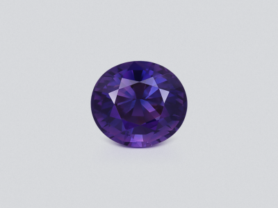 Unheated purple sapphire oval cut 1.62 carats, Sri Lanka photo