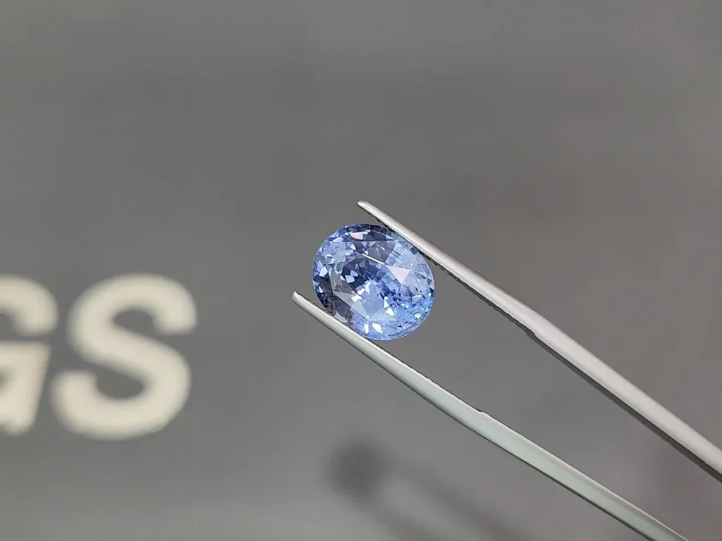 Unheated blue sapphire oval cut 7.55 carats, Sri Lanka Image №3