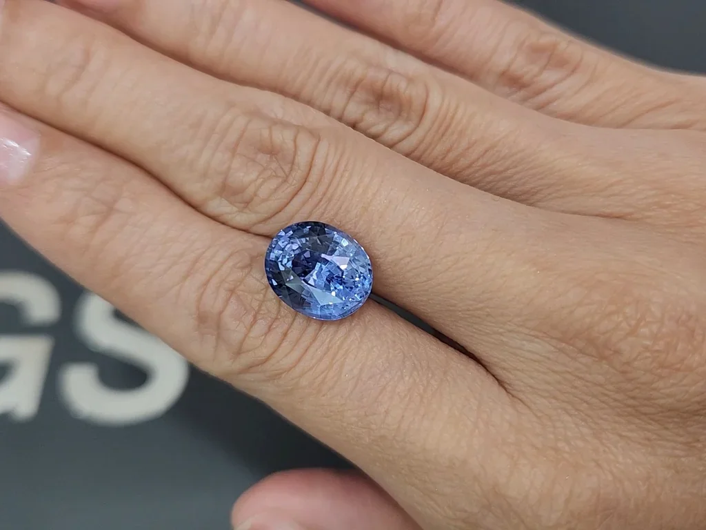 Unheated blue sapphire oval cut 7.55 carats, Sri Lanka Image №2