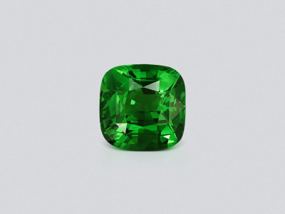 Garnet tsavorite Intense Green cushion cut 3.00 carats, Tanzania  photo
