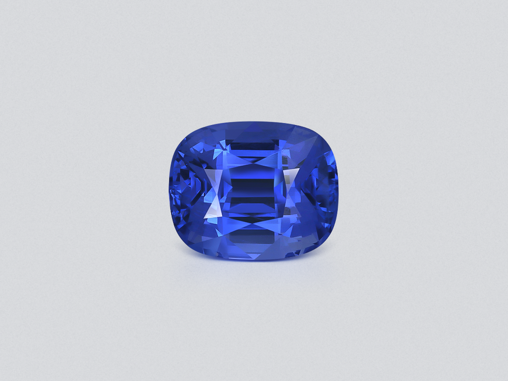 Unheated sapphire Royal Blue cushion cut 7.70 carats, Sri Lanka Image №1